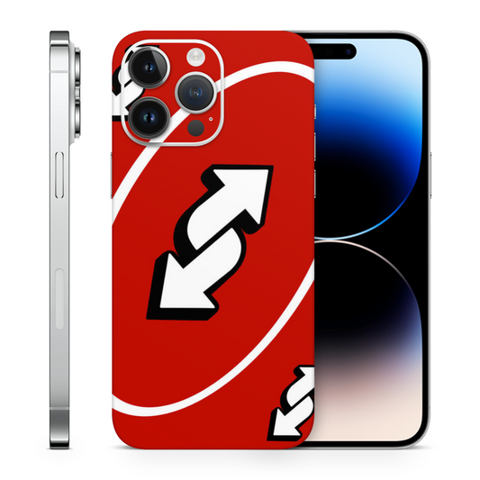 Uno Reverse Vinyl Skins Compatible With Iphone