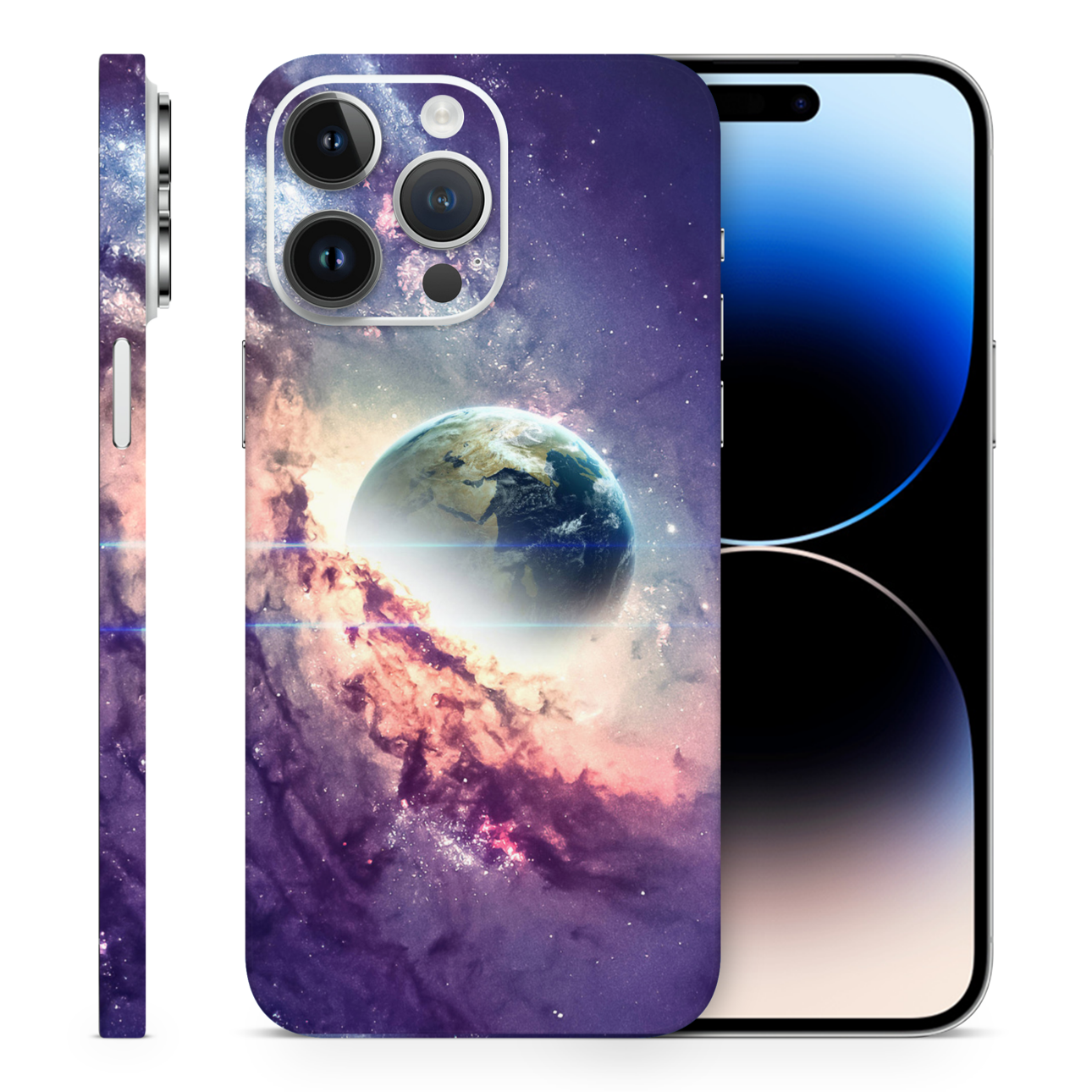 Galaxy Vinyl Skins Compatible With Iphone