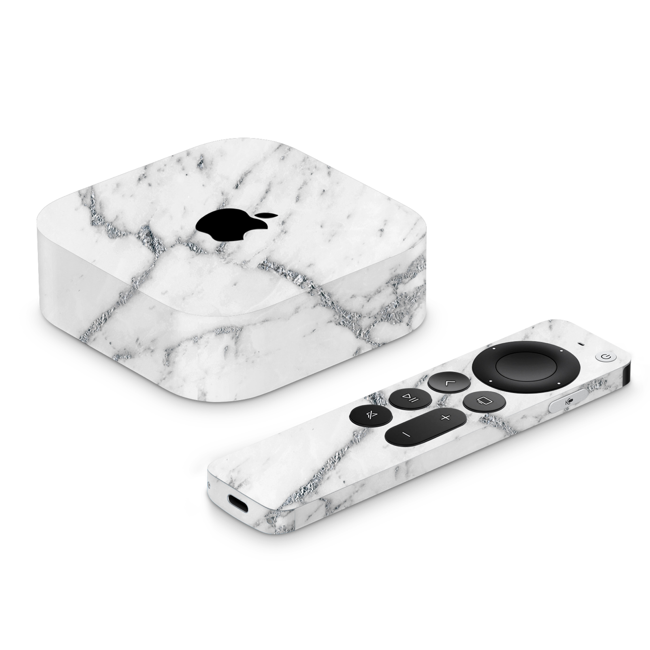 Apple TV 4K Vinyl Skins Marble