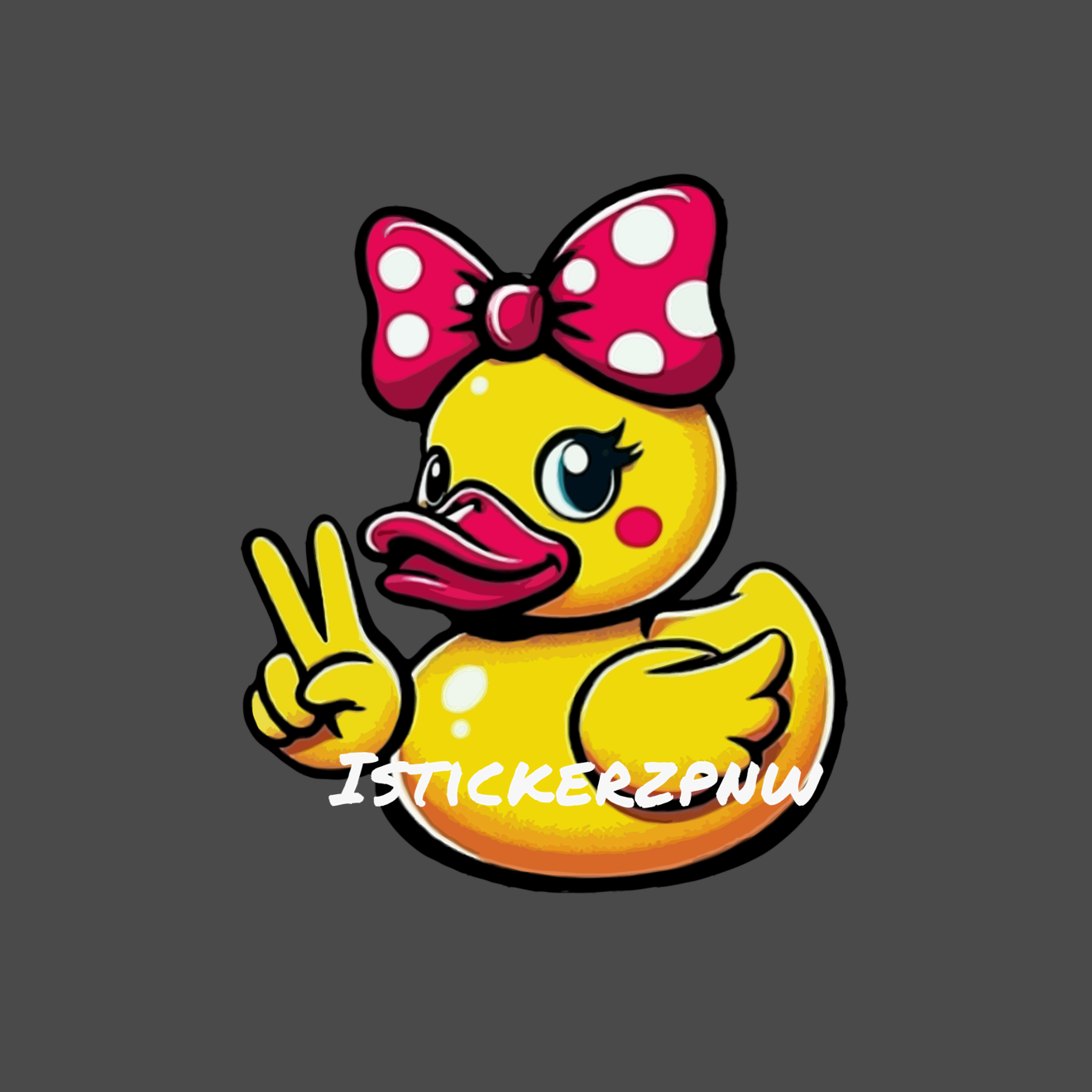 Girl Duck Wave Vinyl Decal