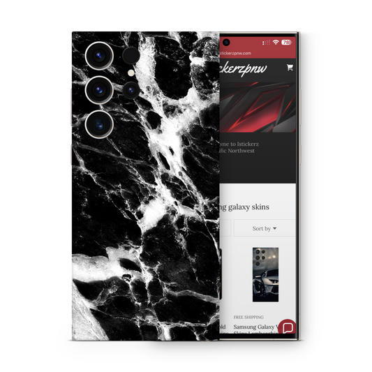 Samsung Galaxy Vinyl Skins Black Marble