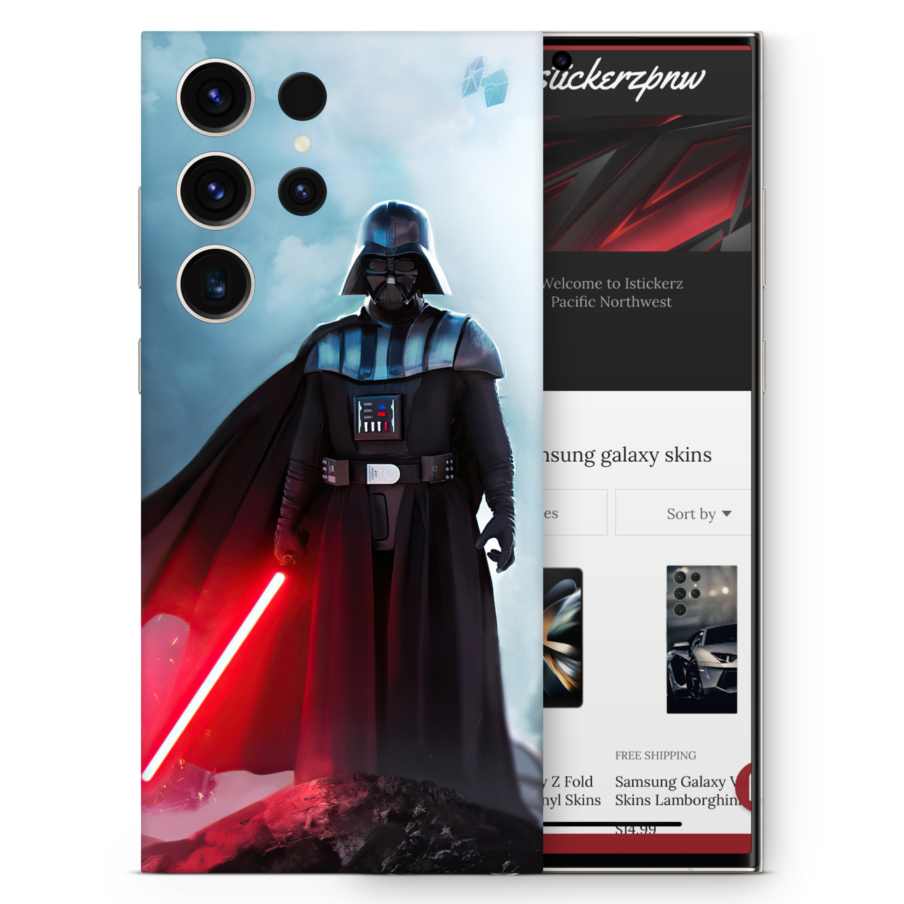 Vinyl Skins Vader Compatible With Samsung