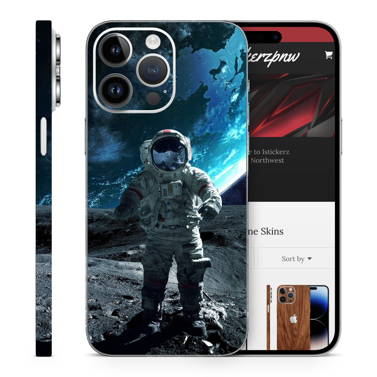 Man On The Moon Vinyl Skins Compatible With Iphone