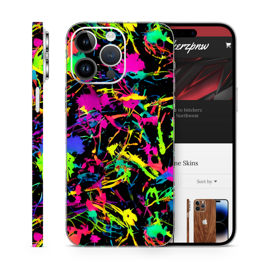 Neon Paint Vinyl Skins Compatible With Iphone