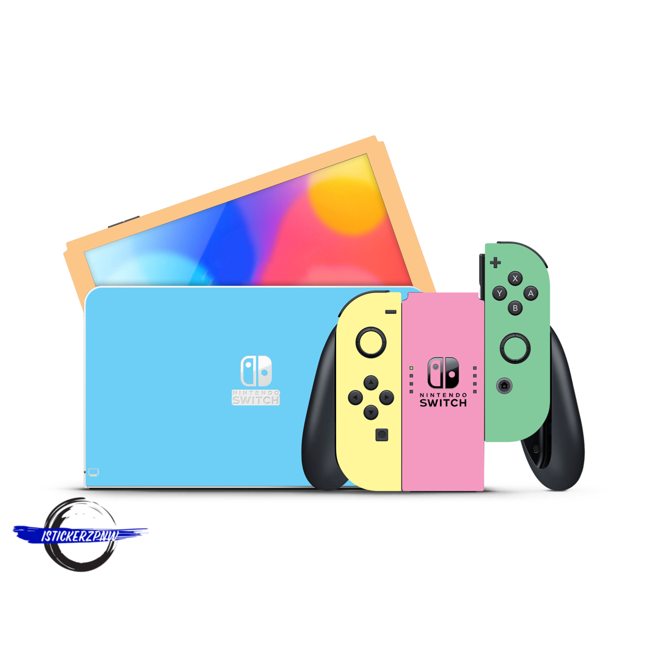 Vinyl Wrap Skin Pastel Compatible with Nintendo Switch +2 Controller Skins