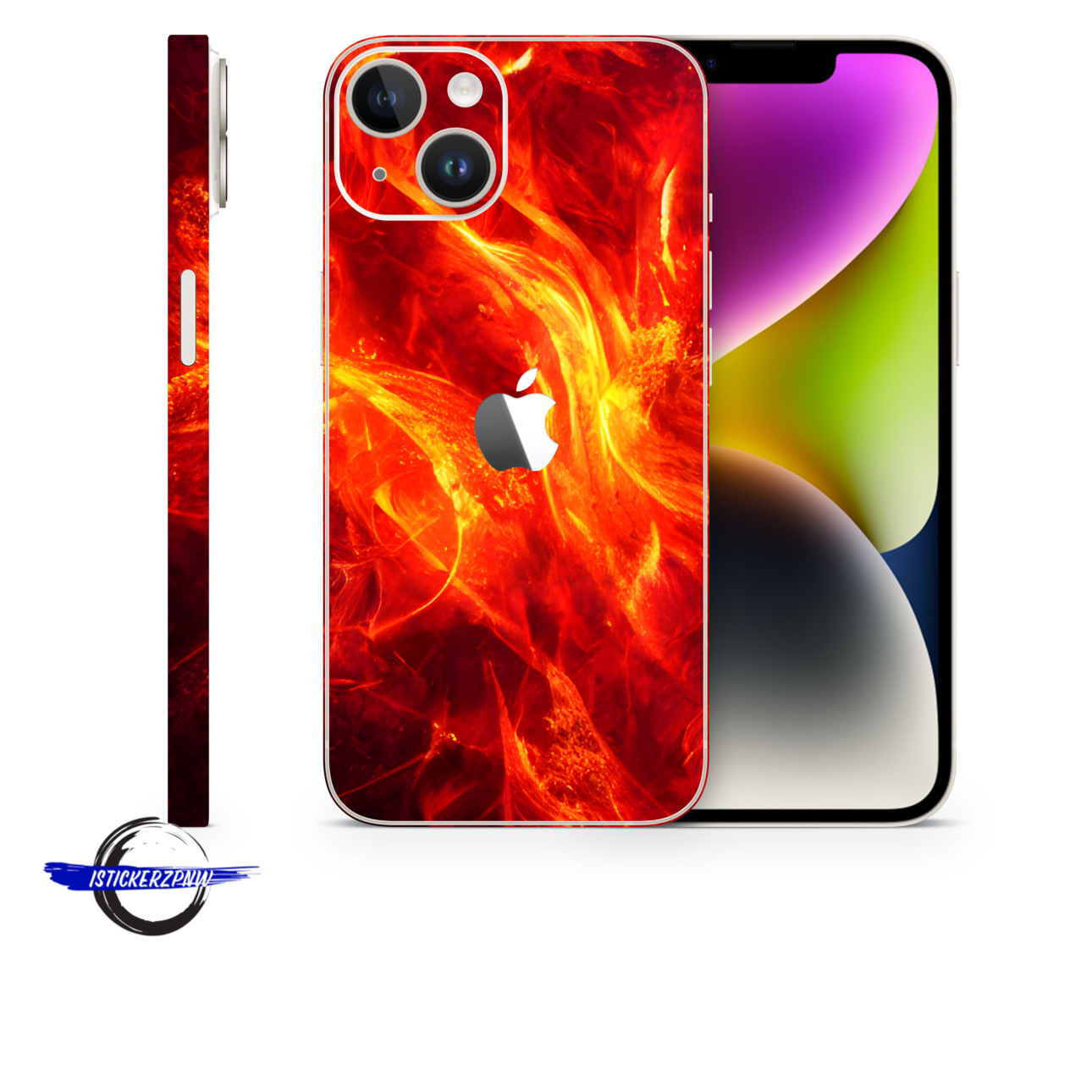 Fire Vinyl Skins Compatible With Iphone