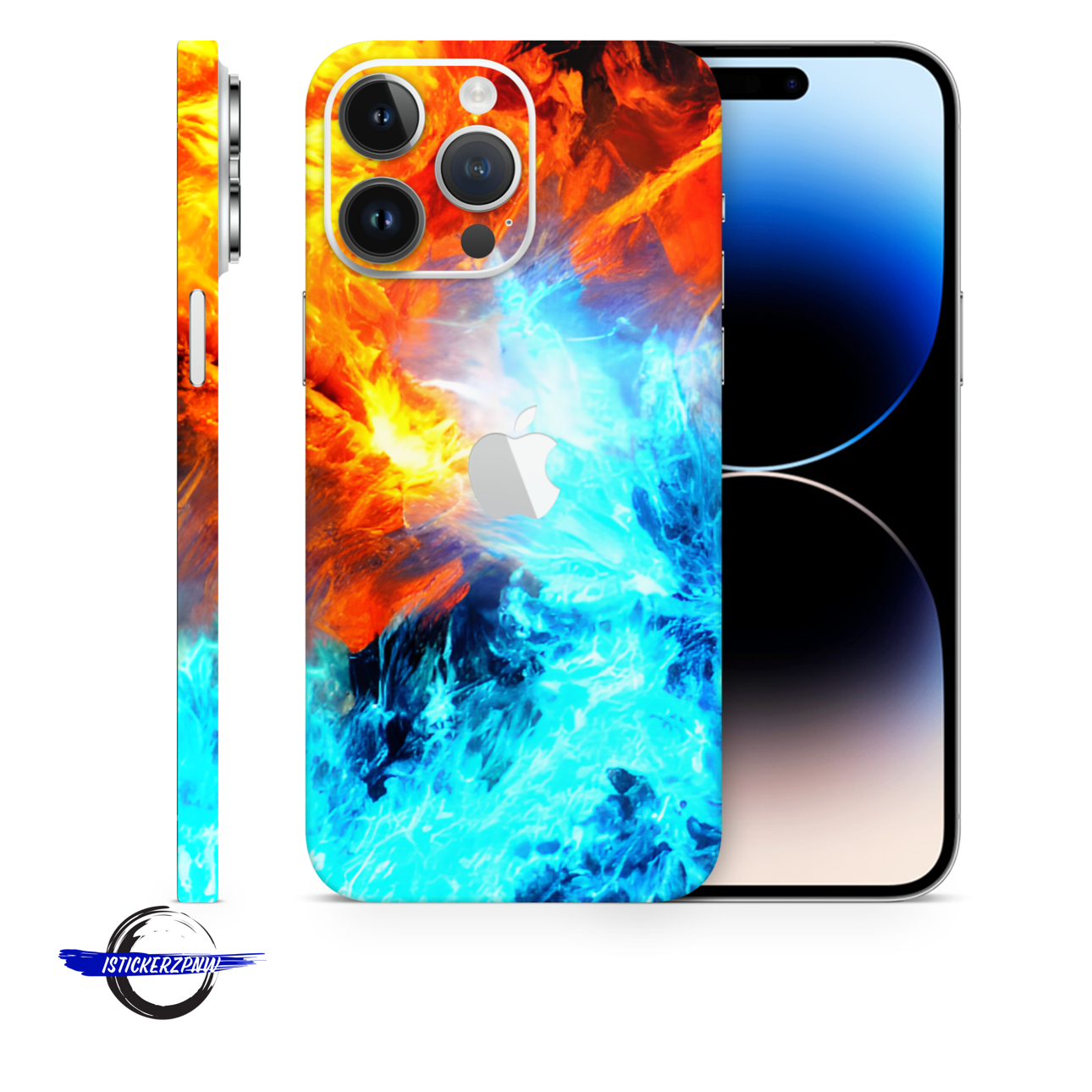 Fire & Ice Vinyl Skins Compatible With Iphone