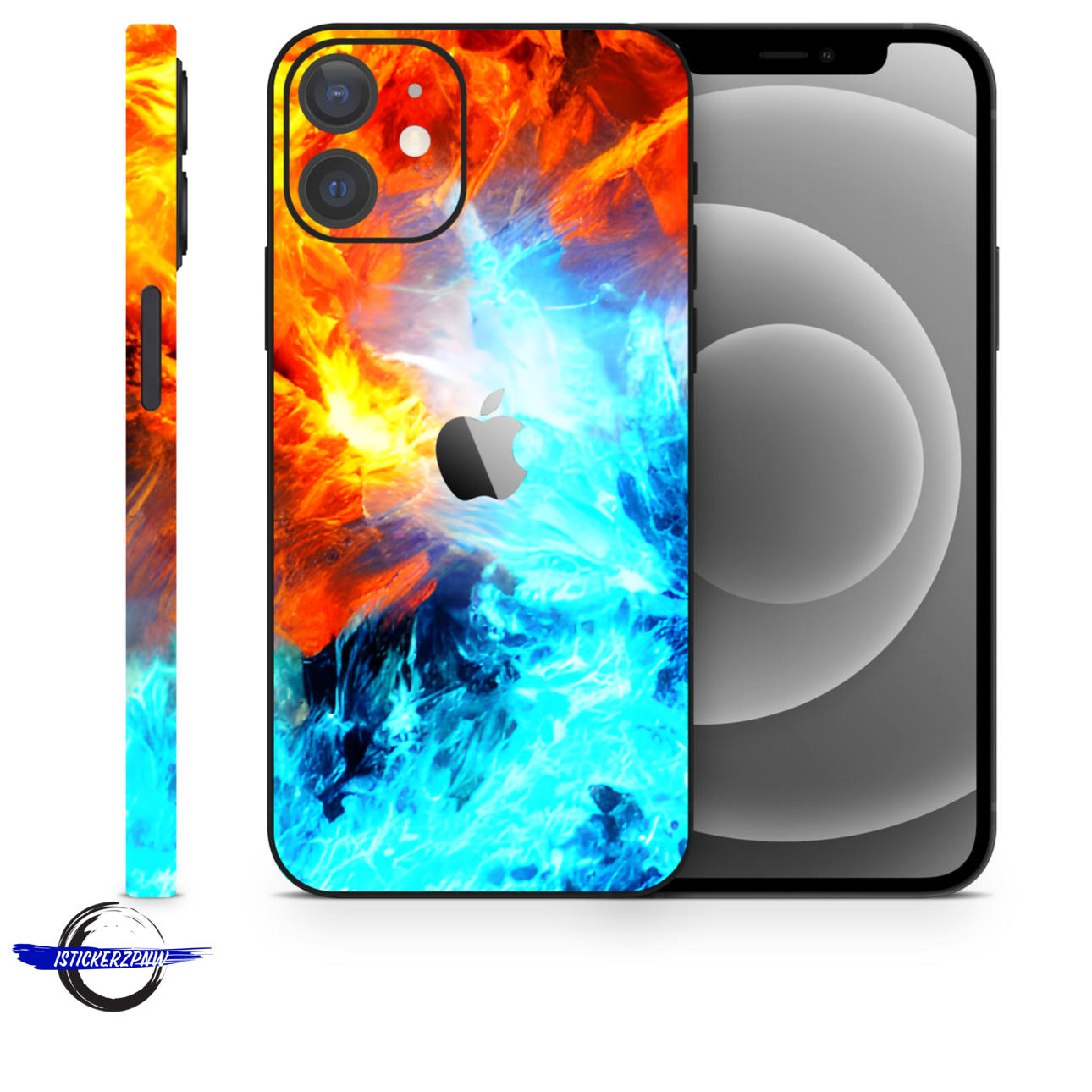 Fire & Ice Vinyl Skins Compatible With Iphone