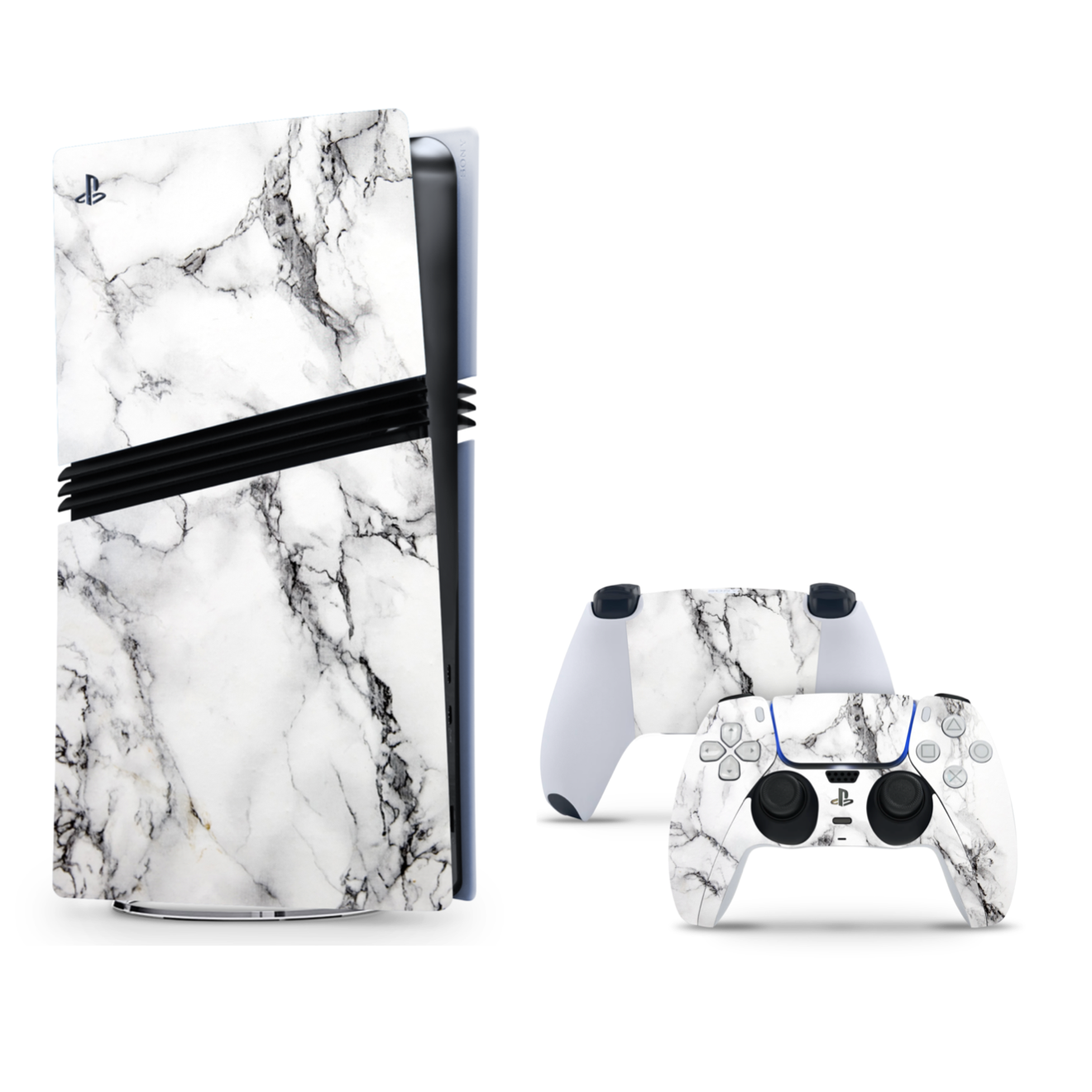 Vinyl Skins Marble Wrap Compatible with PS5 Pro