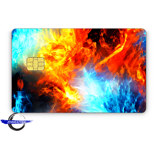 Credit Card Vinyl Skins Fire & Ice