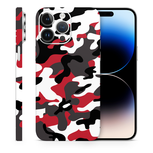 Red Camo Vinyl Skins Compatible With Iphone