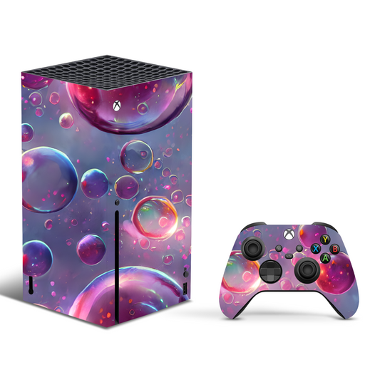 Vinyl Wrap Skin Bubbles Compatible with X-Box Series X +2 Controller Skins