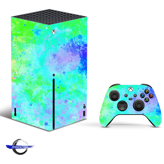 Vinyl Wrap Skin Neon Paint Compatible with X-Box Series X +2 Controller Skins