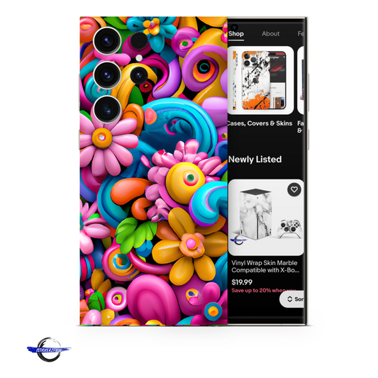 Samsung Galaxy Vinyl Skins Summer Flowers