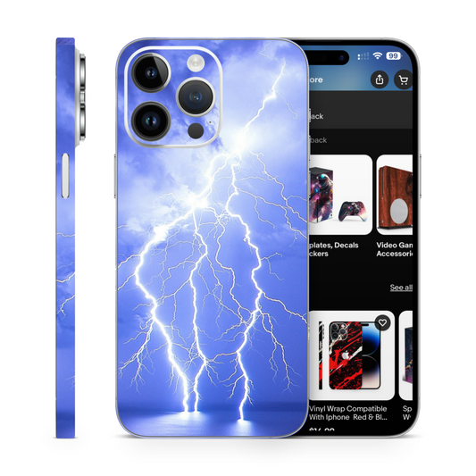 Lightning Vinyl Skins Compatible With Iphone