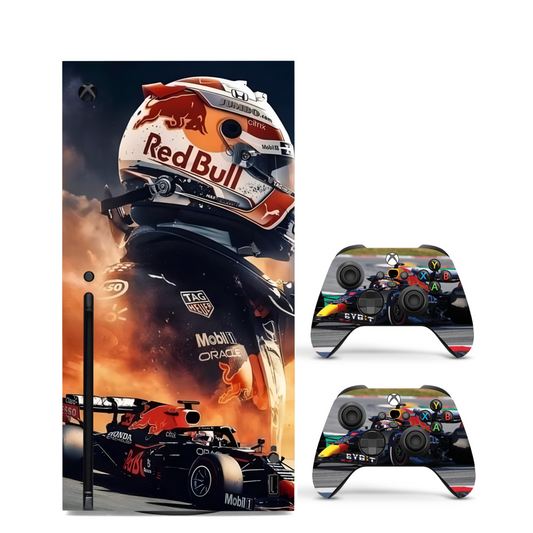 Vinyl Skin F1 Racing Compatible with X-Box Series X +2 Controller Skins