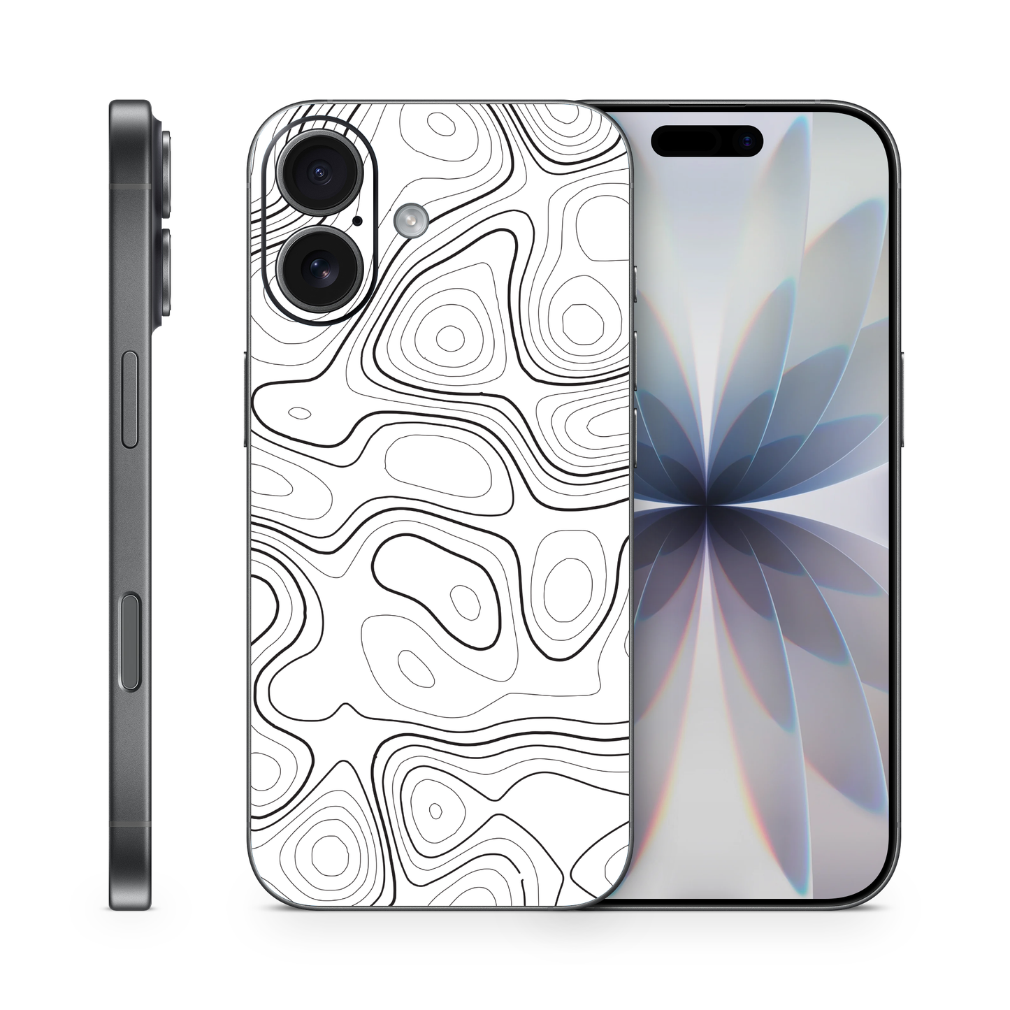 Topographic Phone Skin Compatible With Iphone