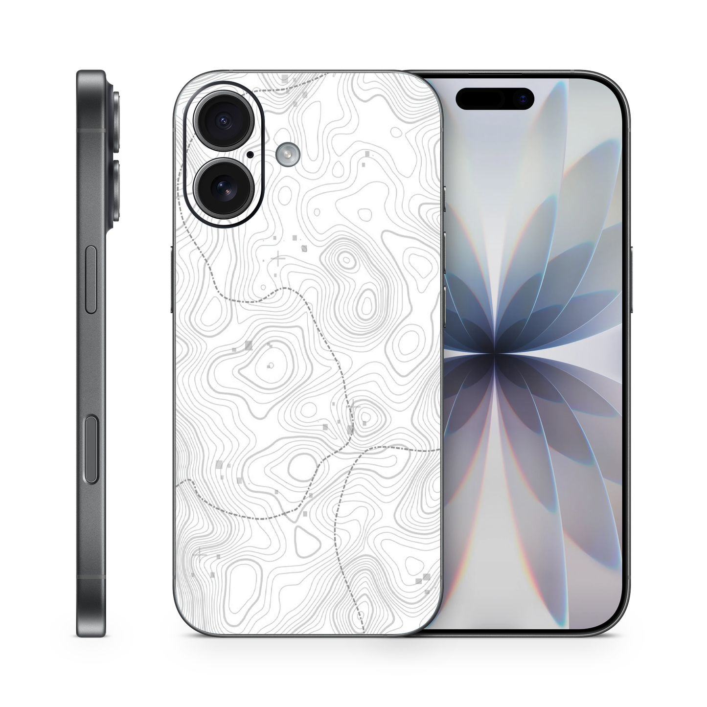 Topographic Phone Skins Compatible With Iphone
