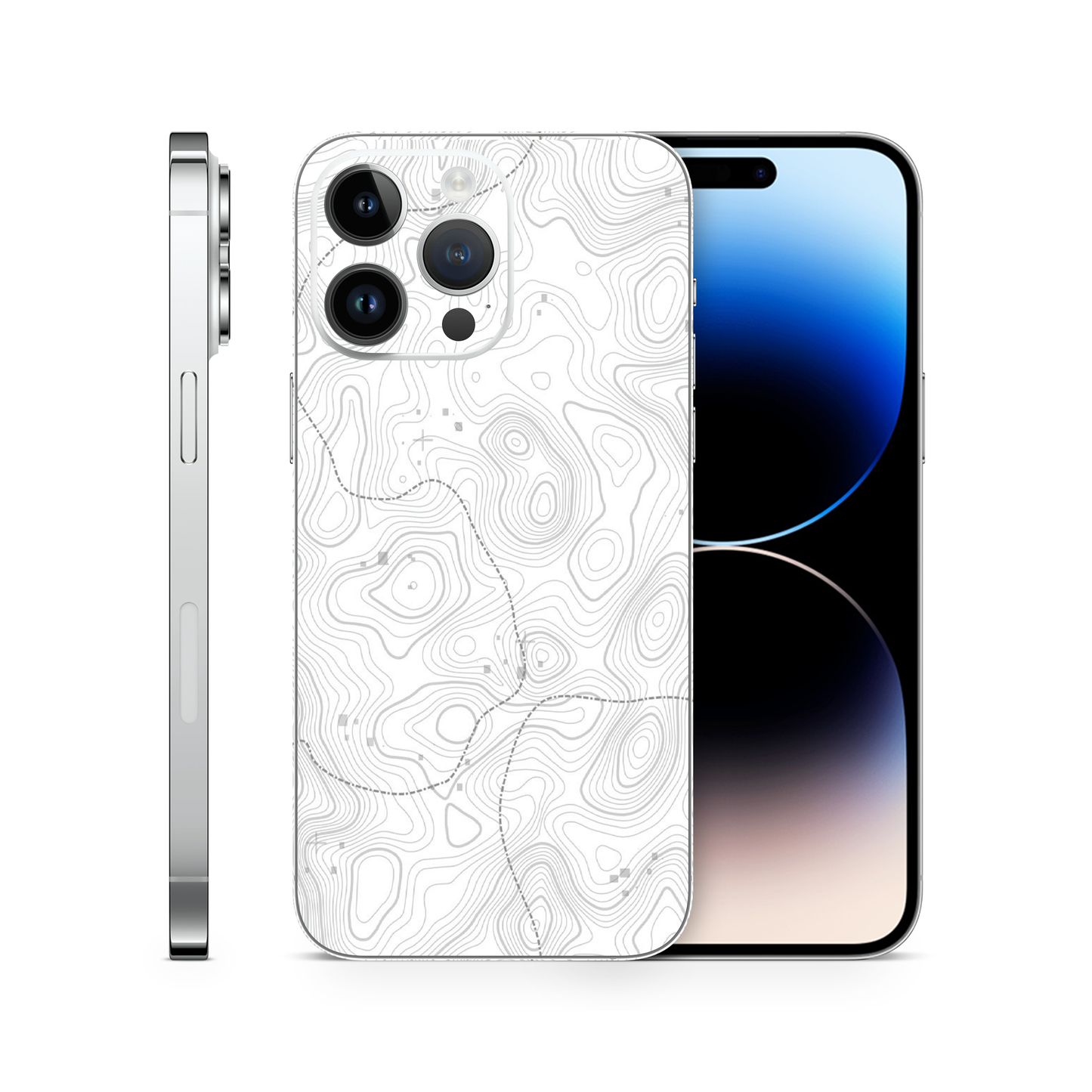 Topographic Phone Skins Compatible With Iphone