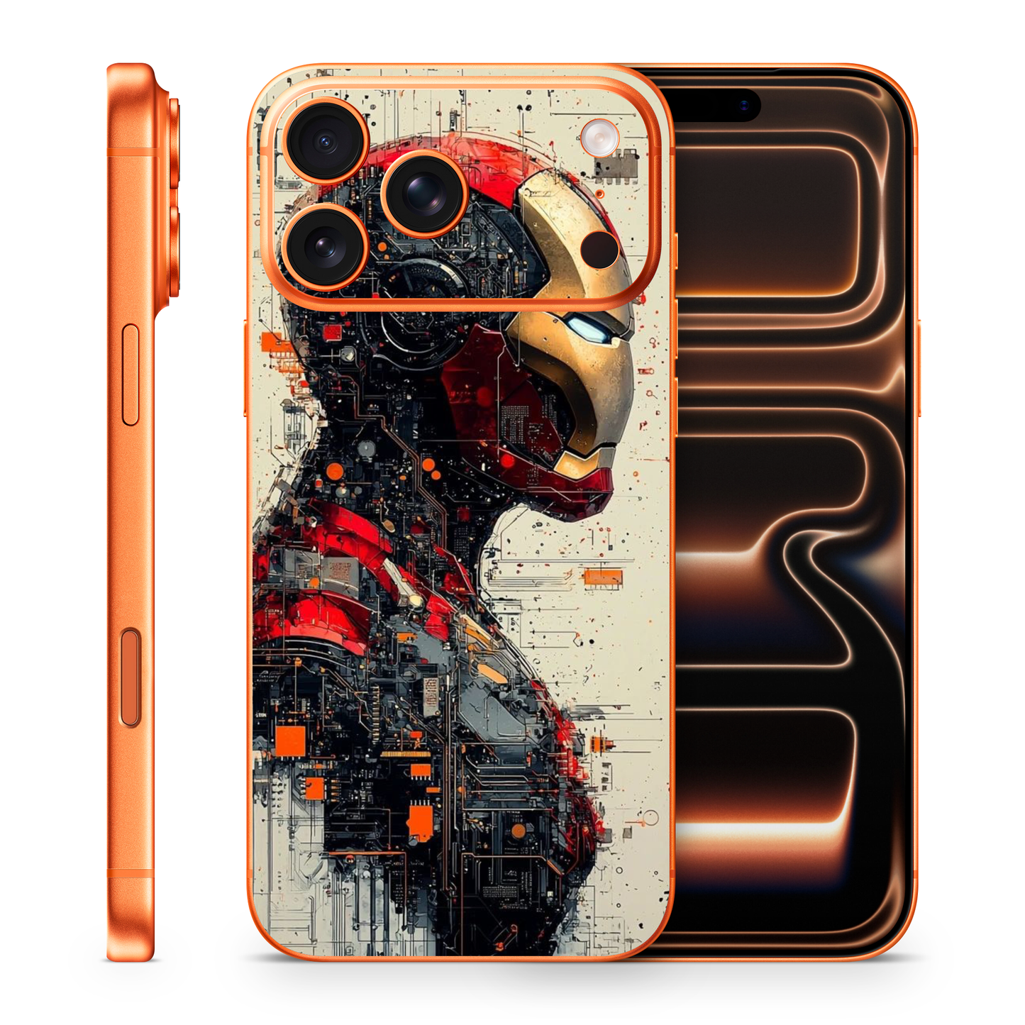 Vinyl Wrap Skin Iron-Man Compatible With Iphone