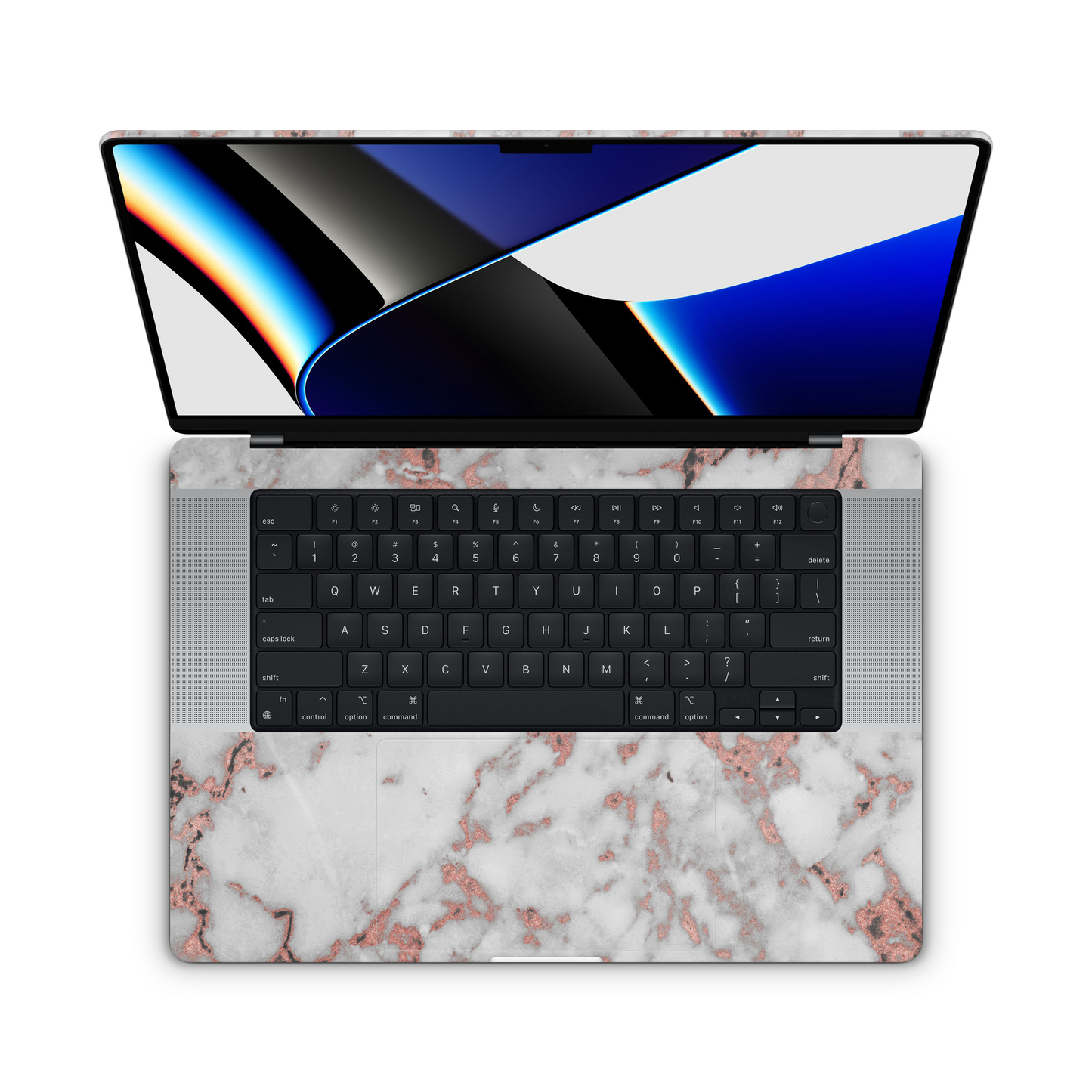 Rose Gold Marble Vinyl Skins Compatible with MacBook Pro