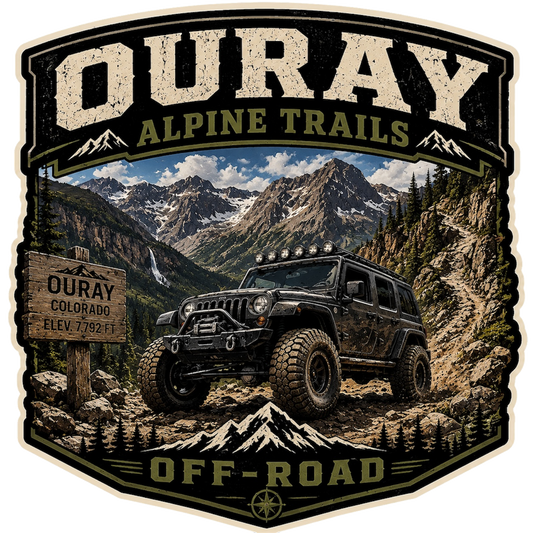 Ouray Alpine Trails Off-Road Decal – Colorado Adventure Sticker