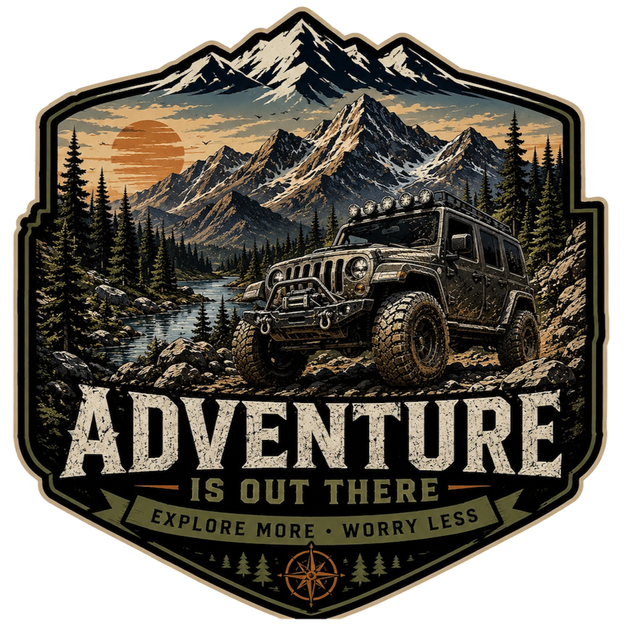 Adventure is Out There Off-Road Decal