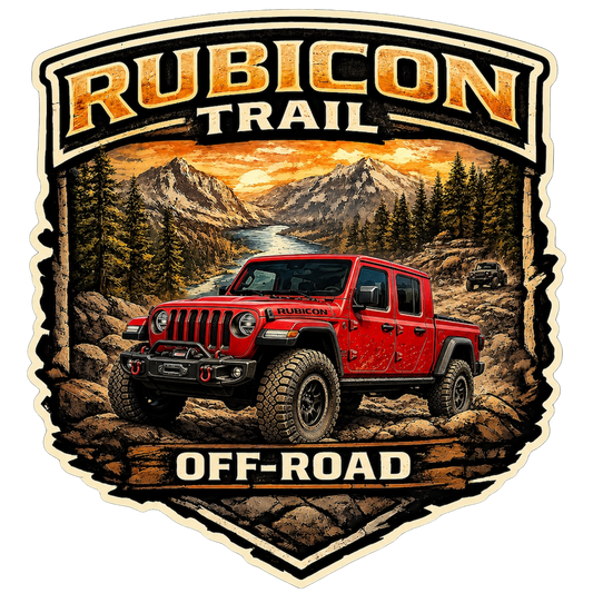 Rubicon Off-Road Trail Decal | Utah Adventure Vinyl Sticker | 4x4 Overland Decal