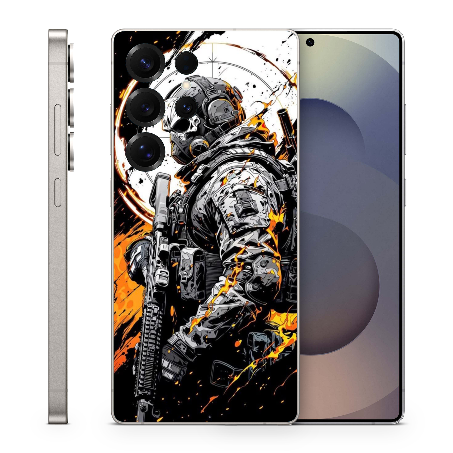 Vinyl Wrap Skin Army Soldier Graphic Phone Skin Compatible with Compatible with Samsung S25 Ultra, S26 Ultra, S26