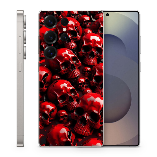 Vinyl Wrap Skin Skulls Compatible with Samsung S25 Ultra, S26 Ultra, S26