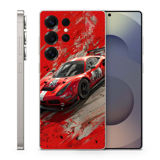 Vinyl Wrap Skin Auto Racing Compatible With Samsung Galaxy S 25 Ultra
