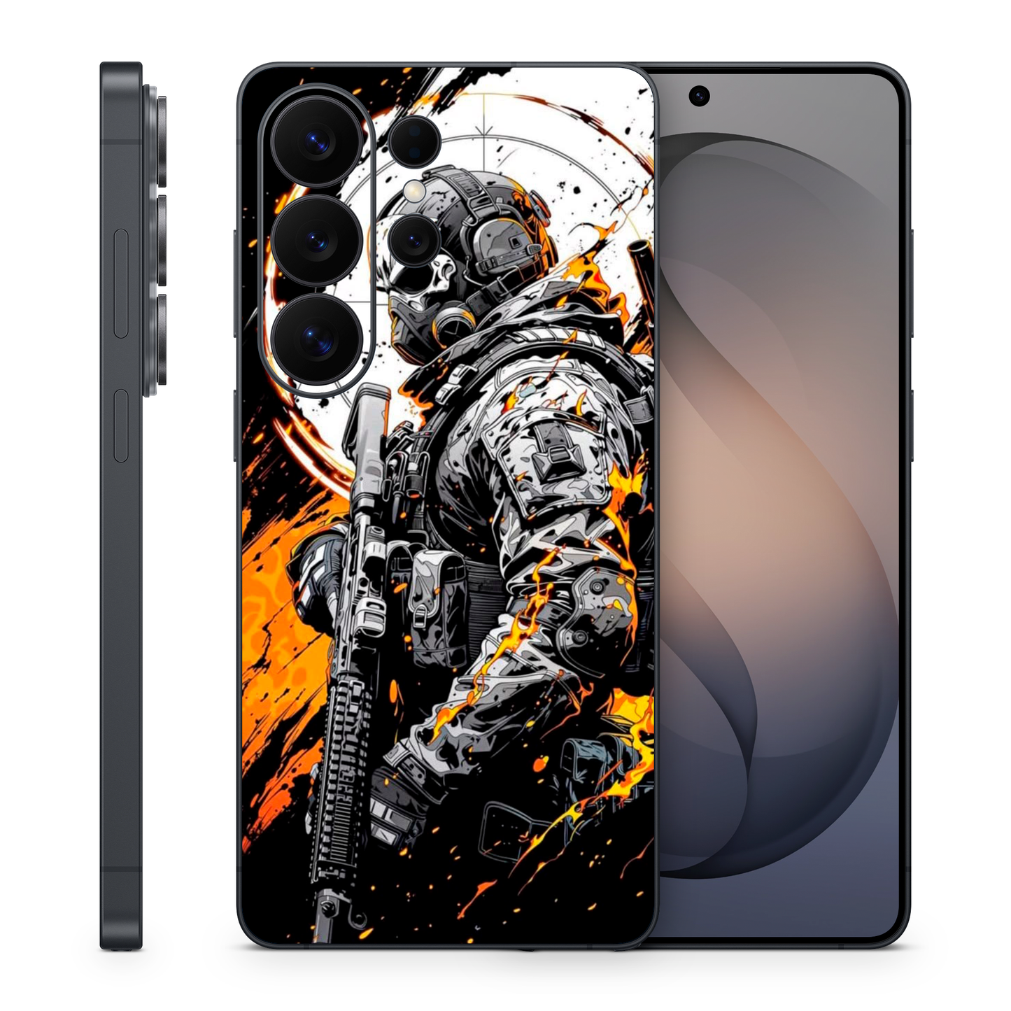 Vinyl Wrap Skin Army Soldier Graphic Phone Skin Compatible with Compatible with Samsung S25 Ultra, S26 Ultra, S26