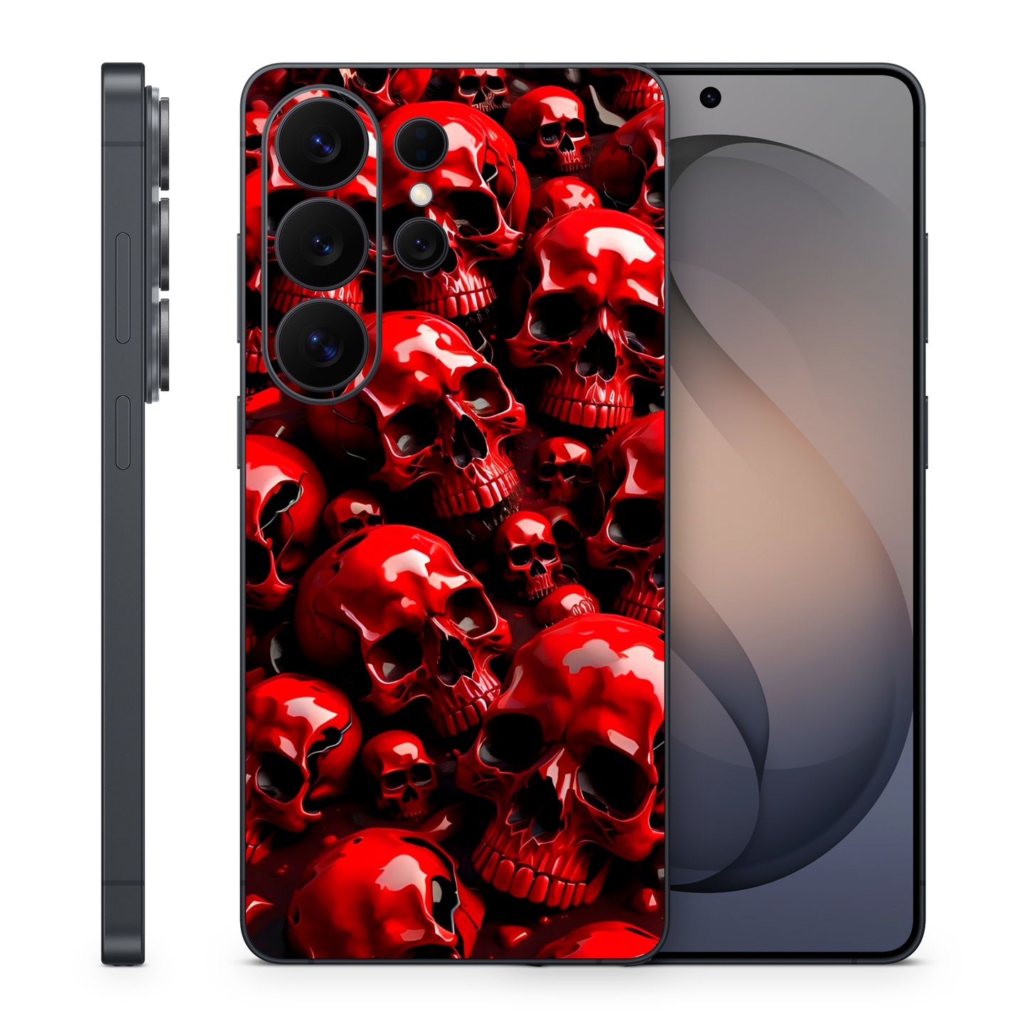 Vinyl Wrap Skin Skulls Compatible with Samsung S25 Ultra, S26 Ultra, S26