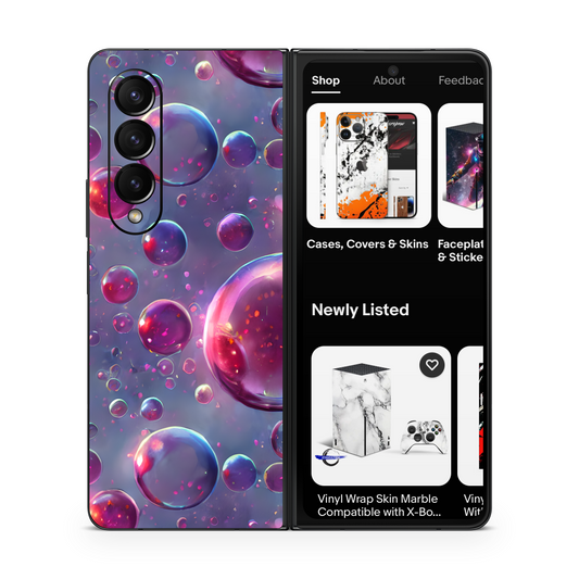 Samsung Z Fold Vinyl Bubbles