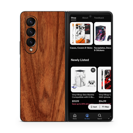 Samsung Z Fold Vinyl Skin Hardwood