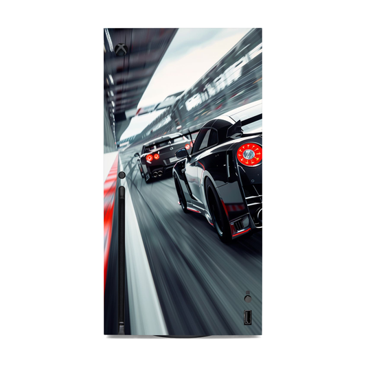 Auto Racing Vinyl Skins Compatible with X-Box Series X