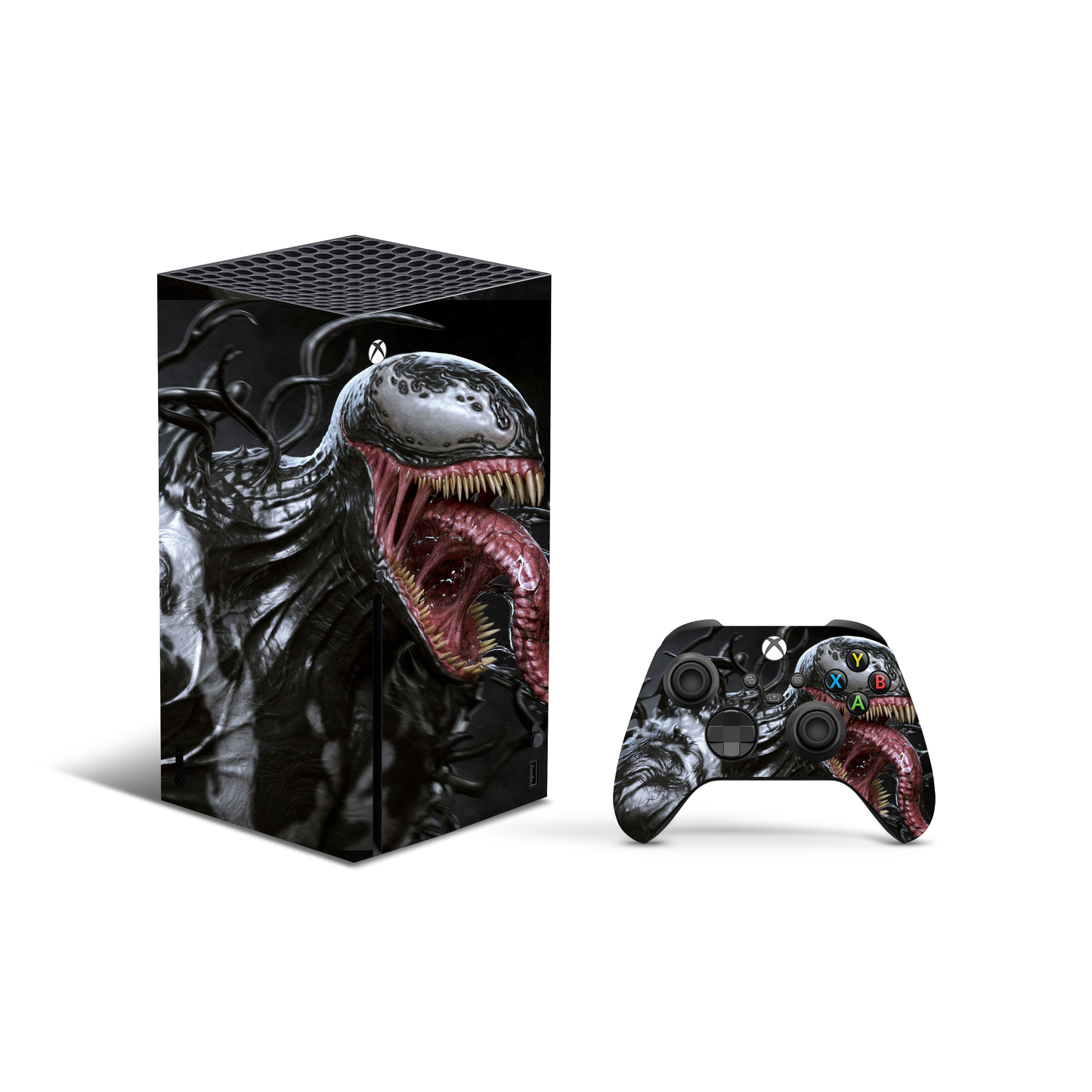 Vinyl Wrap Skin Venom Compatible with X-Box Series X +2 Controller Skins