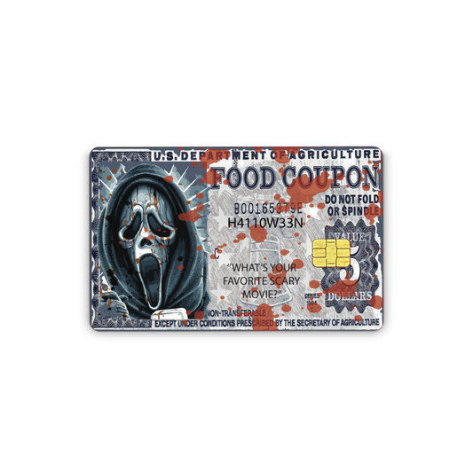 Halloween Credit Card Sticker Skins for EBT, Transportation Key, Debit, Credit Card Covering, Slim, Waterproof Vinyl Skins