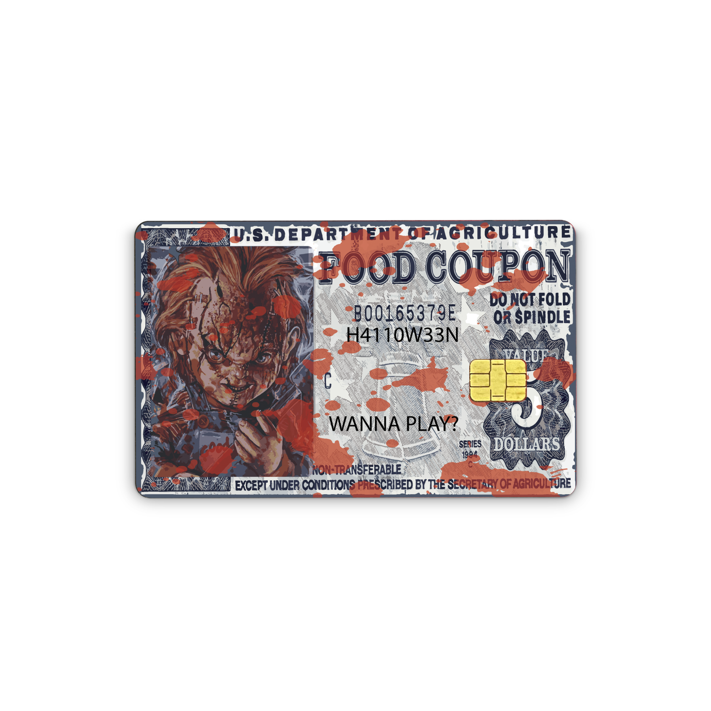 Halloween Credit Card Sticker Skins for EBT, Transportation Key, Debit, Credit Card Covering, Slim, Waterproof Vinyl Skins