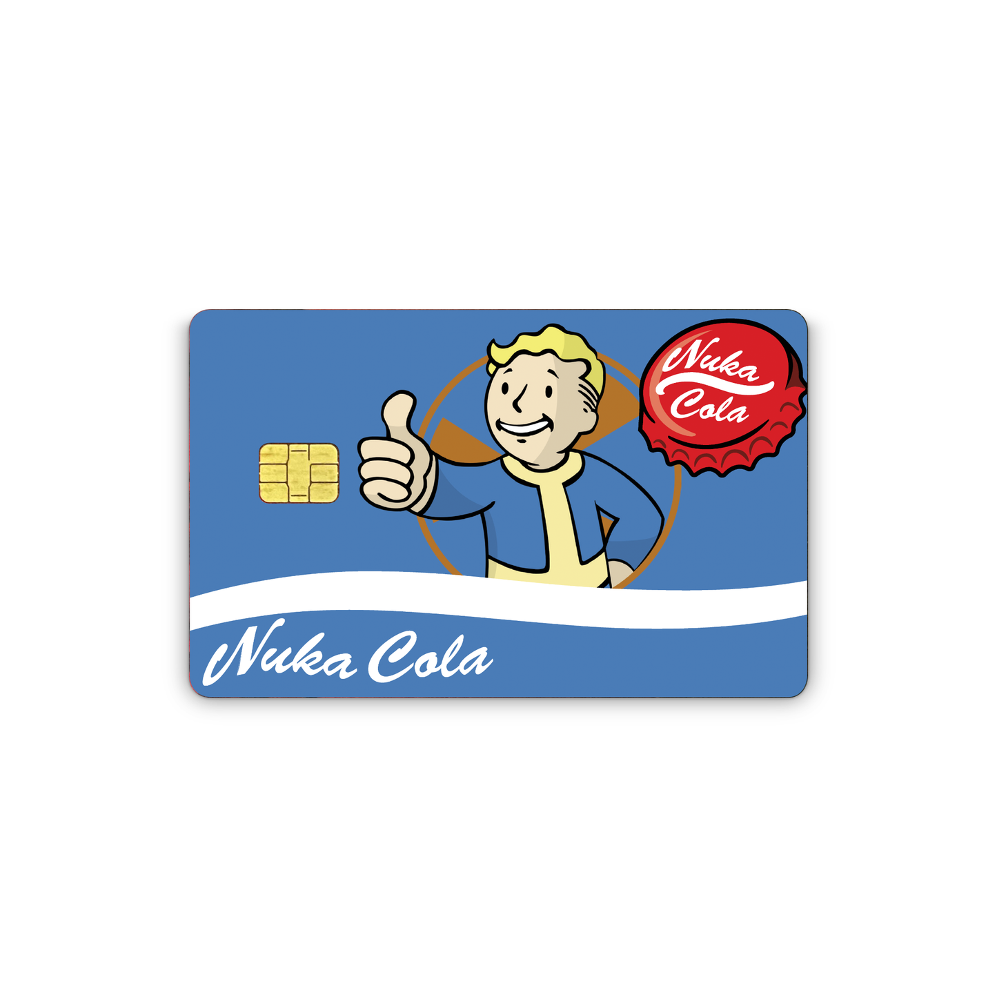 Credit Card Skins for Transportation Key, Debit, Credit Card Covering Personalizing Bank Card Slim, Vinyl Decal Nuka Cola