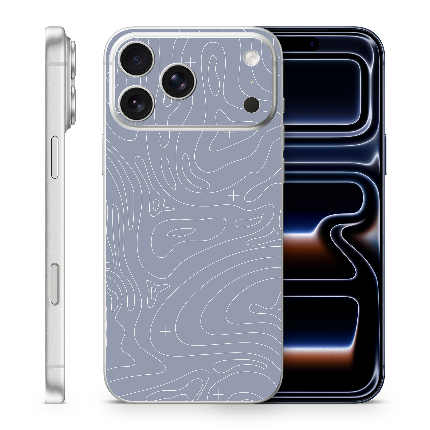 Topographic Phone Skins Compatible With Iphone