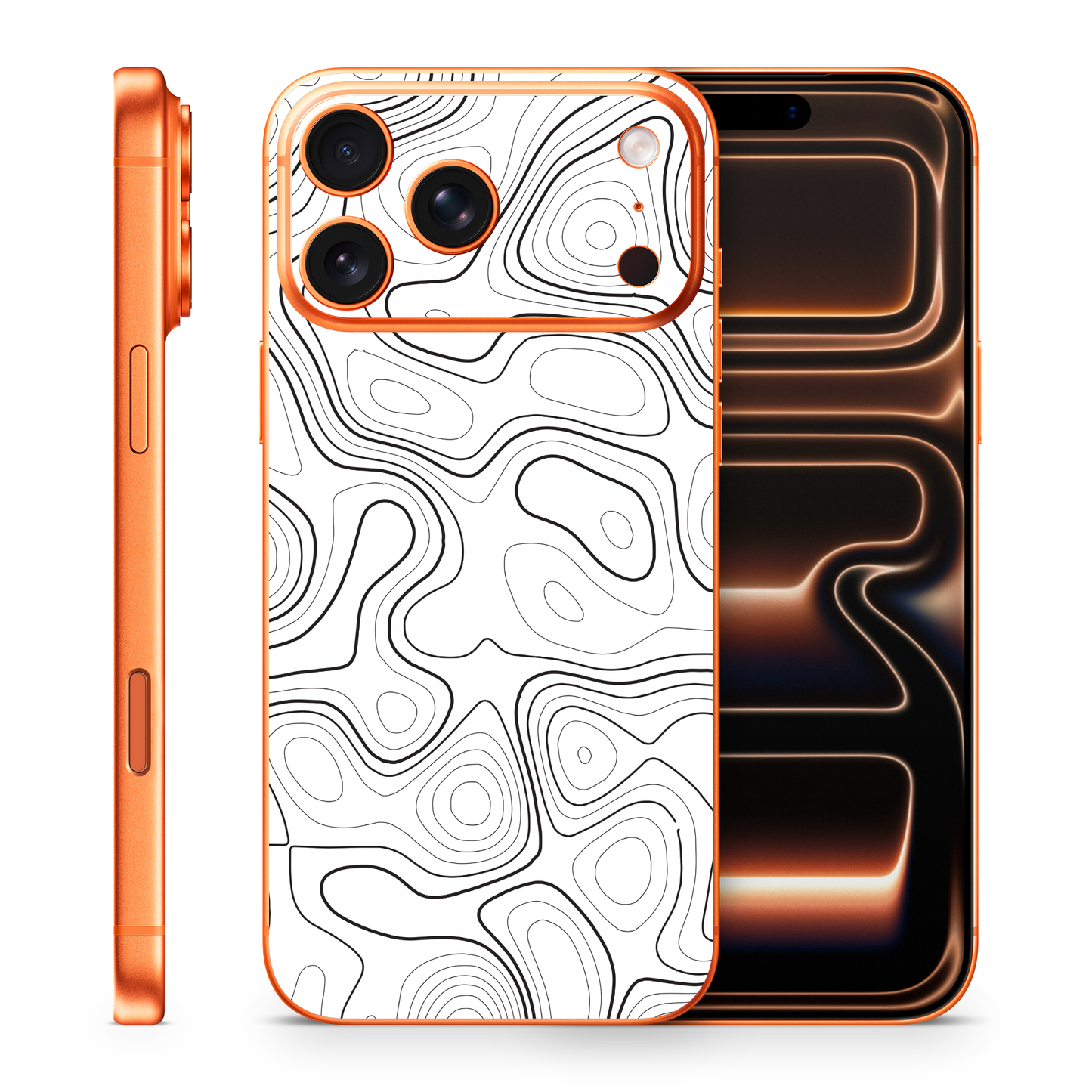 Topographic Phone Skin Compatible With Iphone